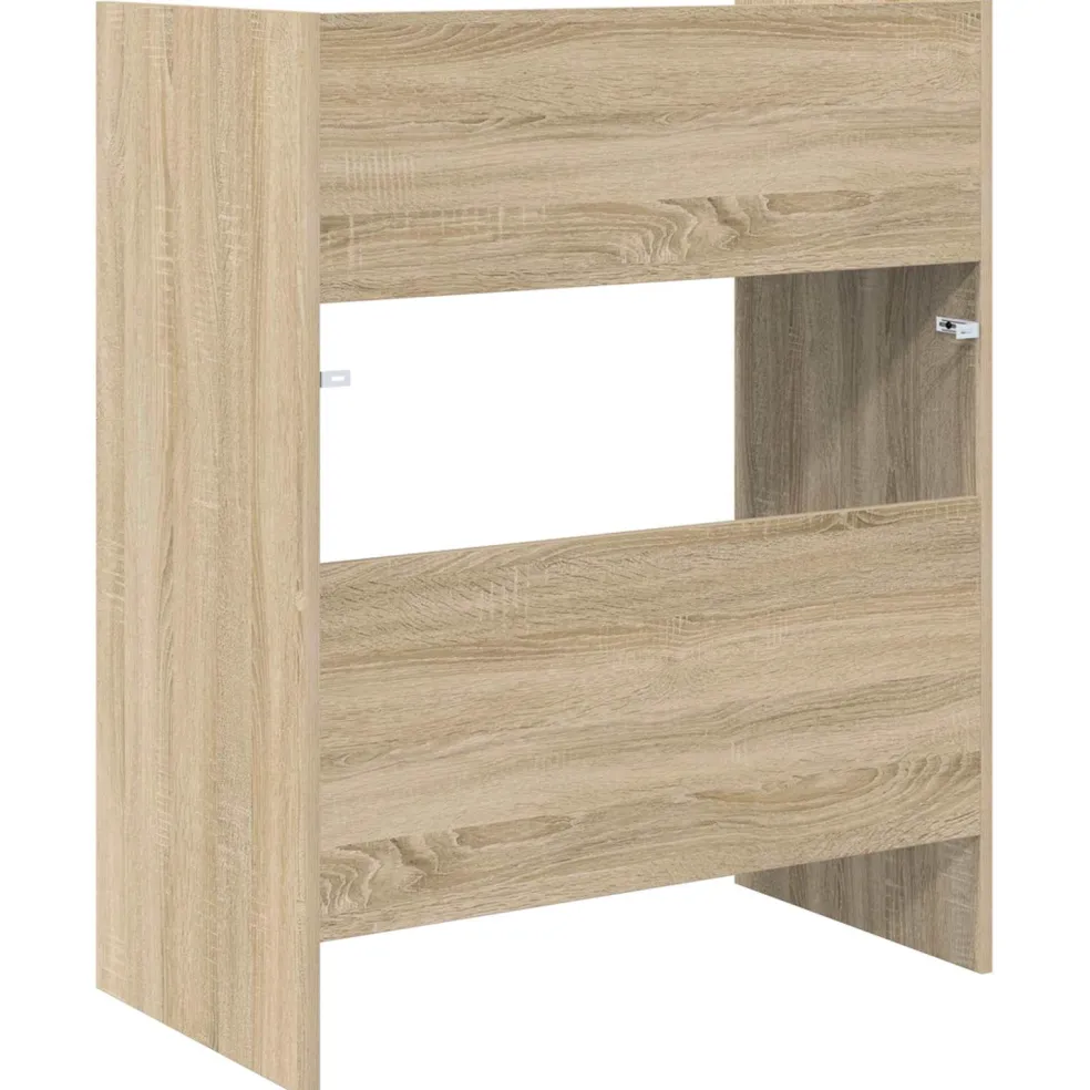 vidaXL DJ Tafel Sonoma Eiken 102 x 45 x 102 cm Bewerkt hout