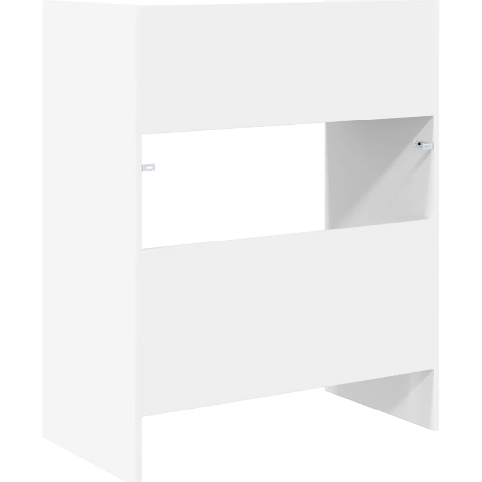 vidaXL DJ Tafel Wit 102 x 45 x 102 cm Bewerkt hout