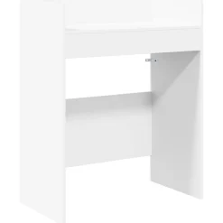 vidaXL DJ Tafel Wit 102 x 45 x 102 cm Bewerkt hout