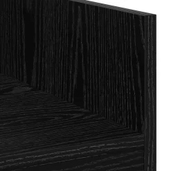 vidaXL DJ Tafel Zwart eiken 102 x 45 x 102 cm Bewerkt hout