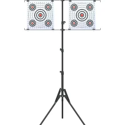 vidaXL Doelstandaard Zwart en Wit 82,5 x 51 x 150 cm Metaal