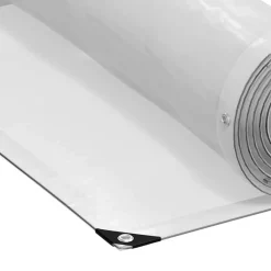 vidaXL Doorzichtig zeildoek met zeilringen 1x2 m polyethyleen