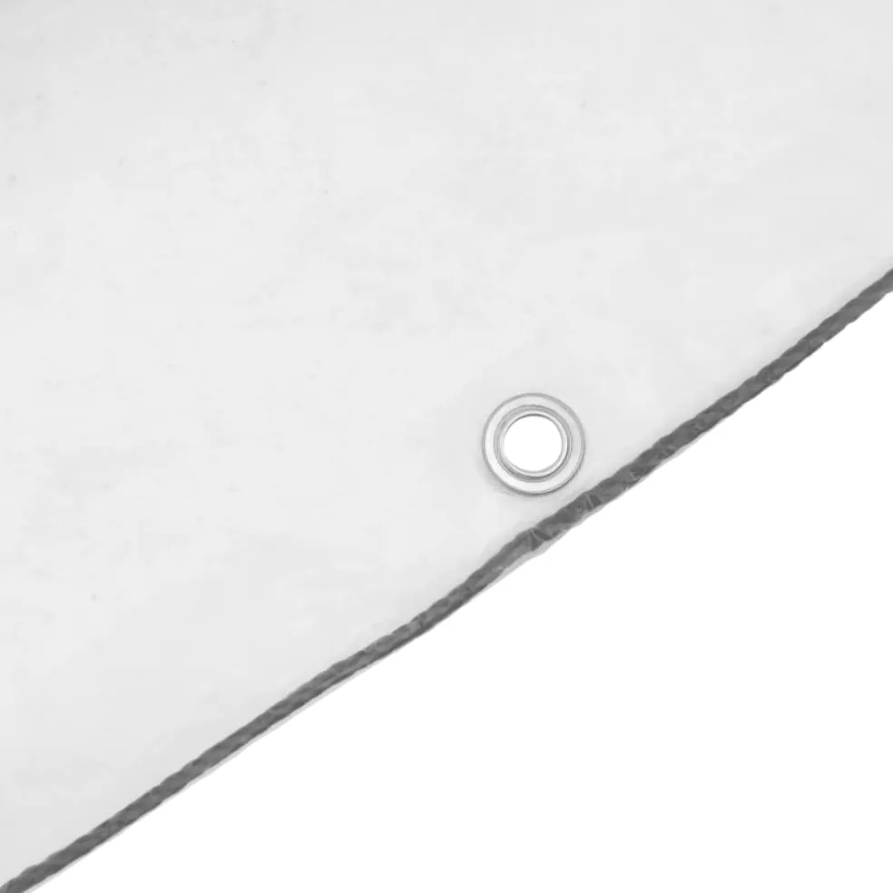 vidaXL Doorzichtig zeildoek met zeilringen 1x2 m polyethyleen