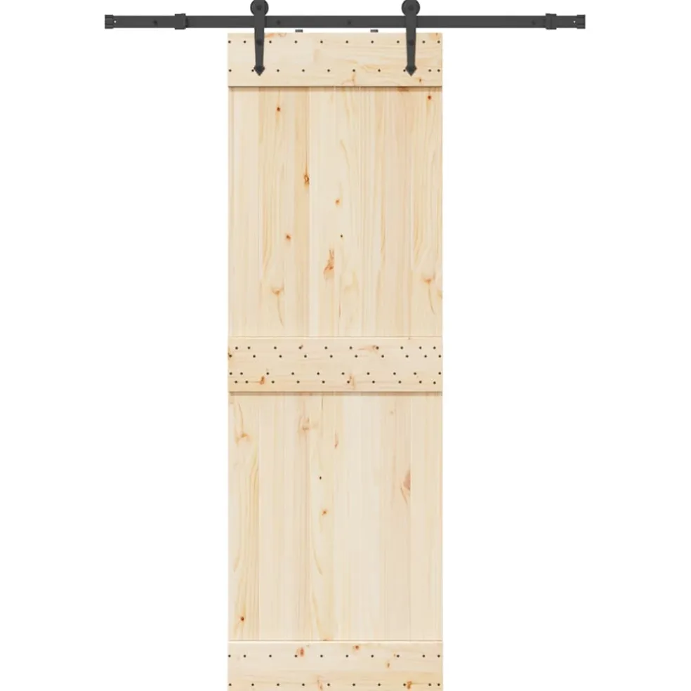 vidaXL Doos met onderdelen voor schuifdeur 152,5 cm staal zwart