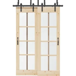 vidaXL Doos met onderdelen voor schuifdeur 152,5 cm staal zwart