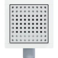 vidaXL Dot doucheafvoer Zilver 15 x 15 cm Roestvrij staal 304