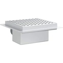 vidaXL Dot doucheafvoer Zilver 15 x 15 cm Roestvrij staal 304