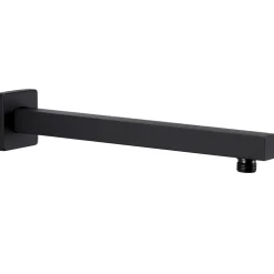 vidaXL Douchearm vierkant 30 cm roestvrij staal 201 zwart