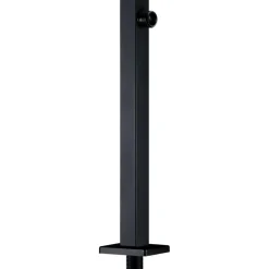 vidaXL Douchearm vierkant 30 cm roestvrij staal 201 zwart