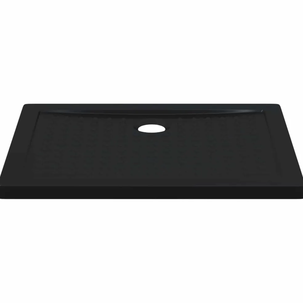 vidaXL Douche Basis Tray met Dots 90 x 70 x 4 cm ABS Zwart