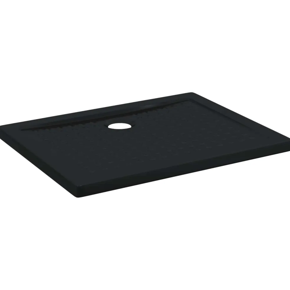 vidaXL Douche Basis Tray met Dots 90 x 70 x 4 cm ABS Zwart