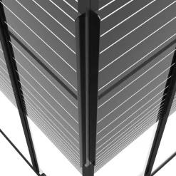 vidaXL Douchecabine strepen 80x80x180 cm ESG zwart