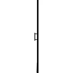 vidaXL Douchedeur mat 81x195 cm gehard glas zwart