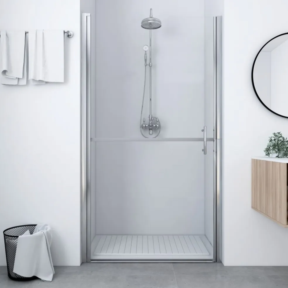 vidaXL Douchedeur 91x195 cm gehard glas