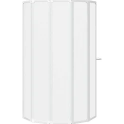 vidaXL Douche en badscherm 140 x 168 cm 7 panelen met handdoekrek