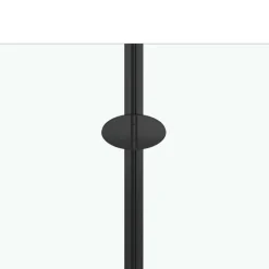 vidaXL Douche klapwand 120x68x130 cm ESG zwart