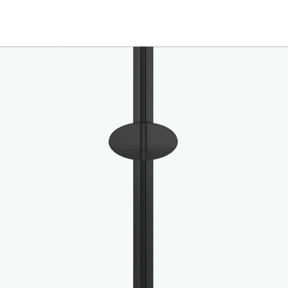 vidaXL Douche klapwand 120x68x130 cm ESG zwart