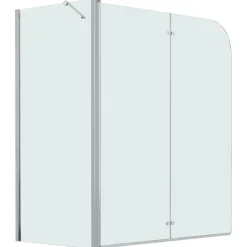 vidaXL Douche klapwand 120x68x130 cm ESG