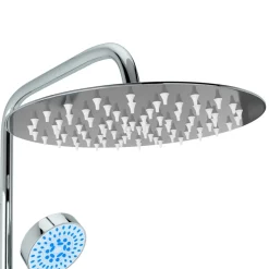 vidaXL Douchekoppenset dubbel met handdouche roestvrij staal