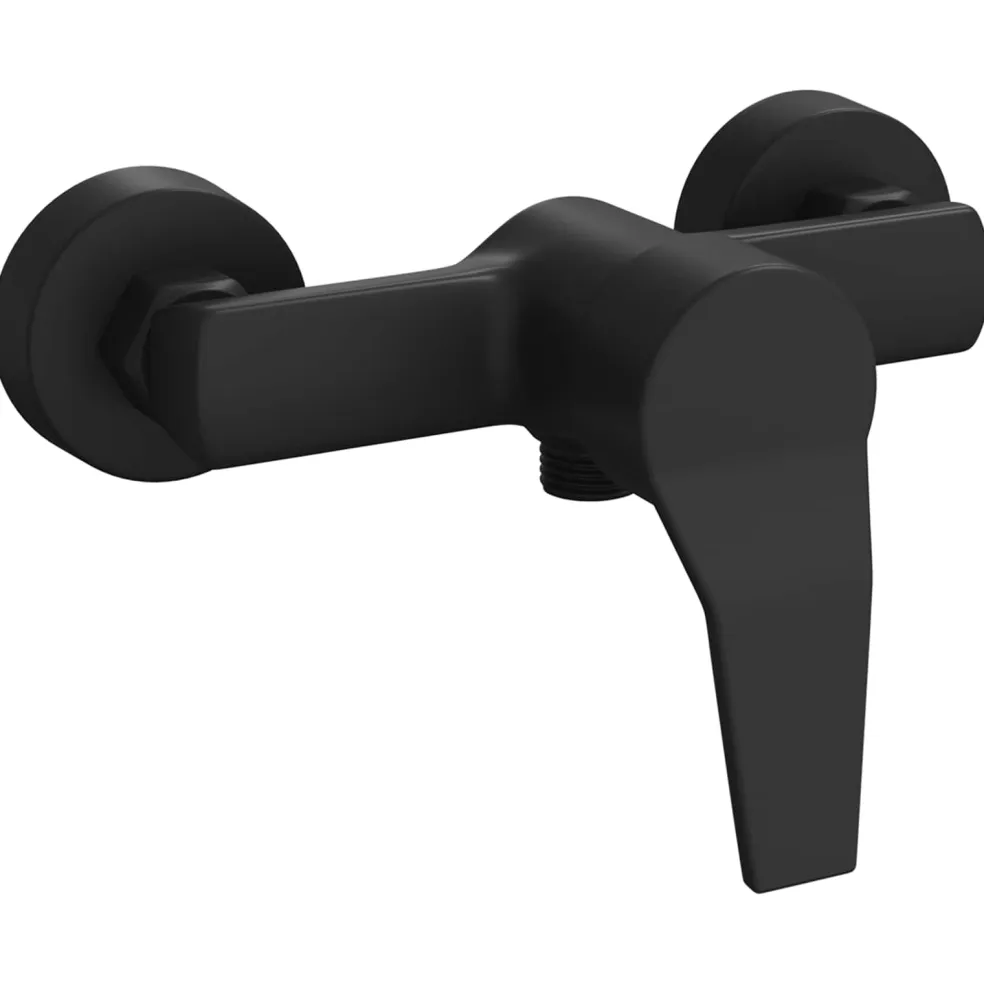 vidaXL Douchemengkraan Zwart G 1 / 2 inch Koper