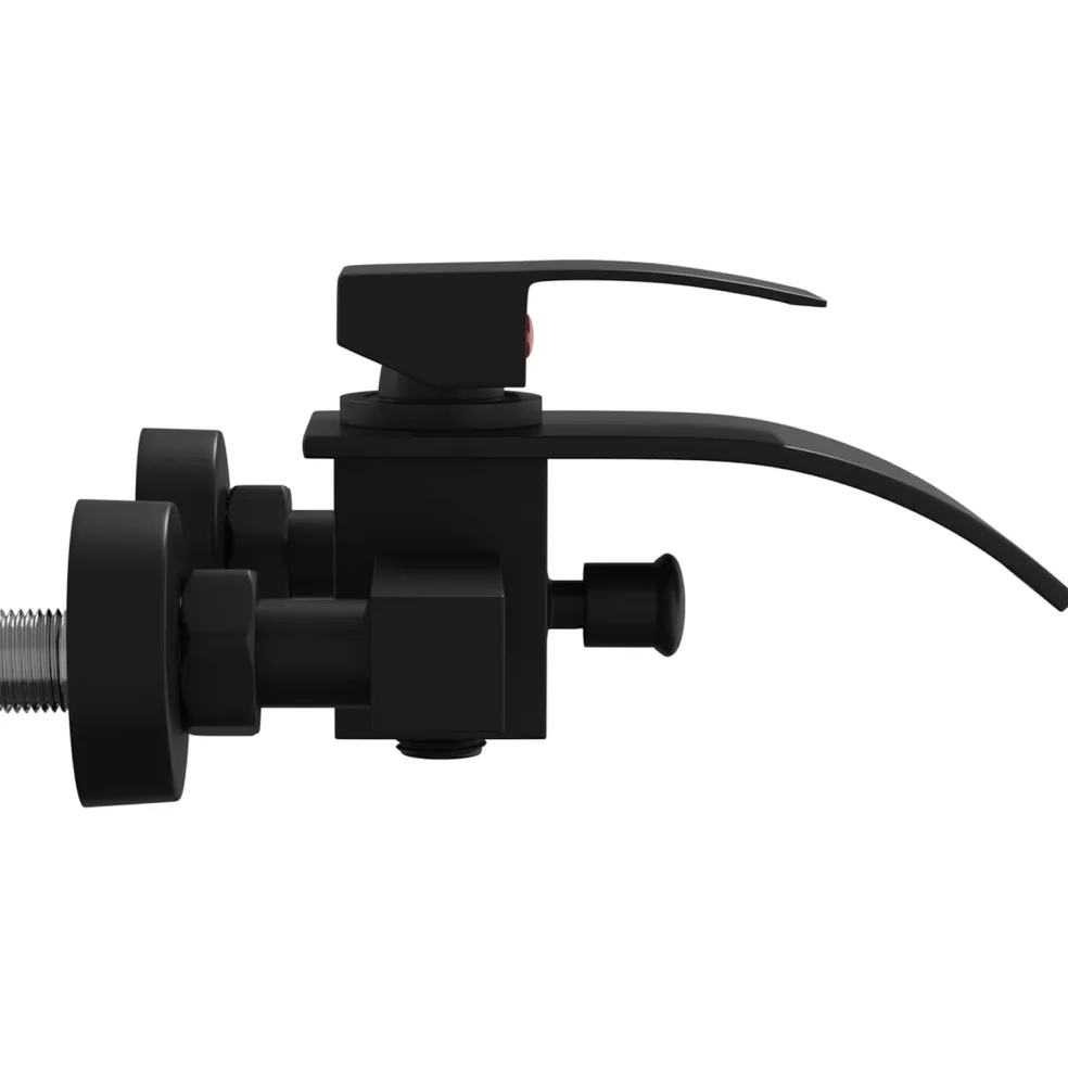 vidaXL Douchemengkraan Zwart G 1/2 inch