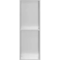 vidaXL Douche Niche zilver 60 x 20 x 9,5 cm Roestvrij staal