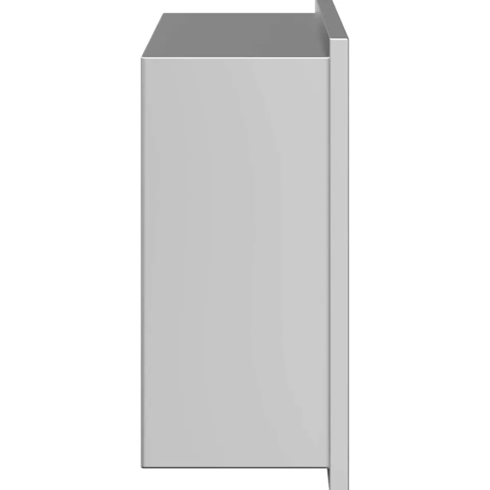 vidaXL Douche Niche zilver 30 x 20 x 9,5 cm Roestvrij staal