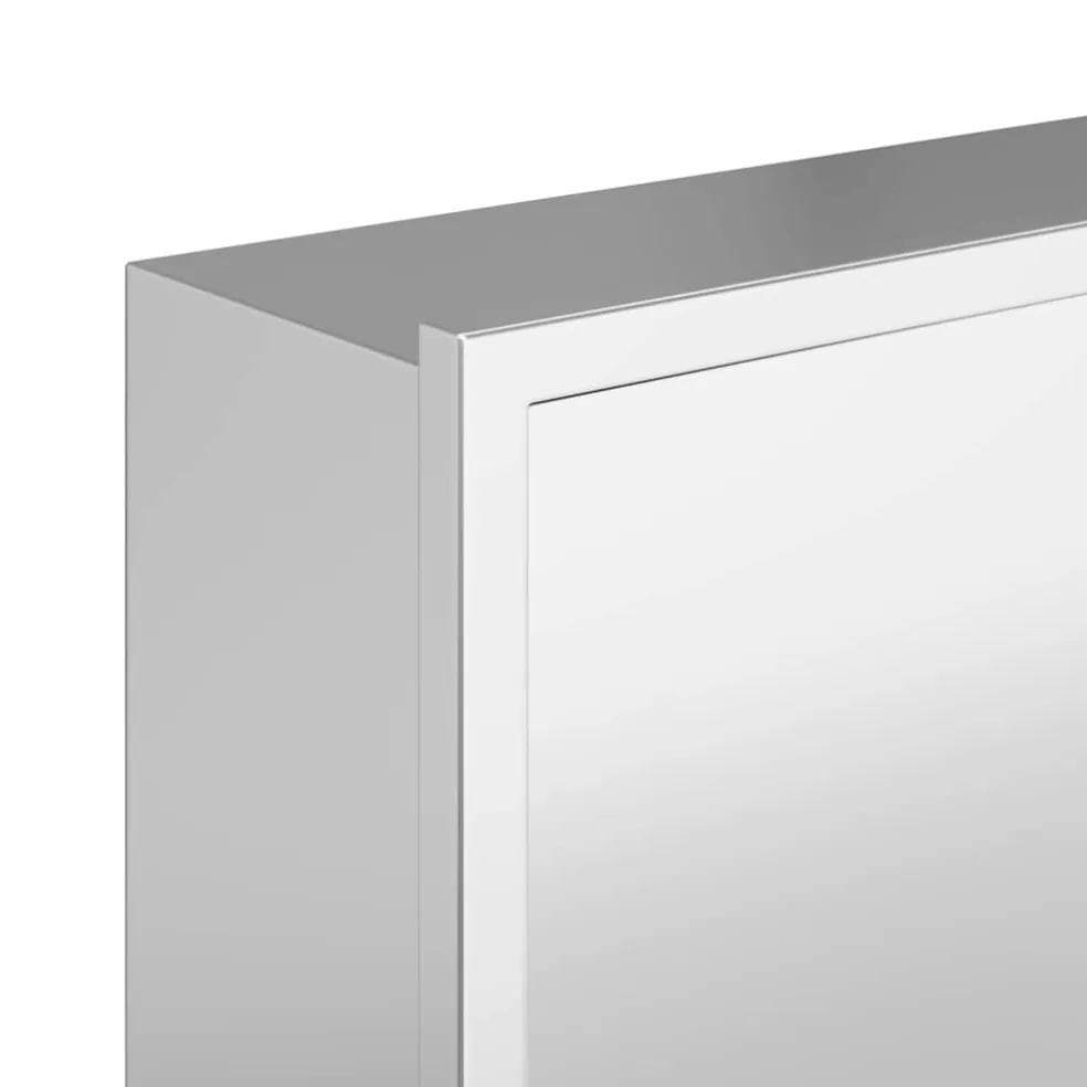 vidaXL Douche Niche zilver 30 x 20 x 9,5 cm Roestvrij staal