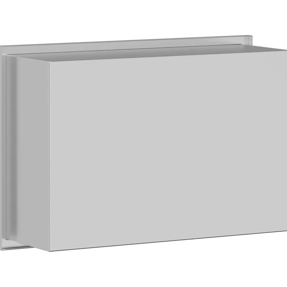 vidaXL Douche Niche zilver 30 x 20 x 9,5 cm Roestvrij staal