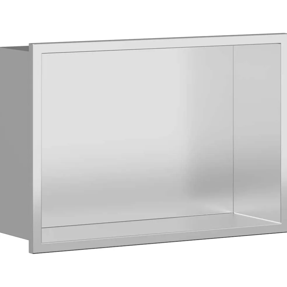 vidaXL Douche Niche zilver 30 x 20 x 9,5 cm Roestvrij staal