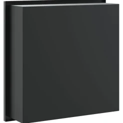 vidaXL Douchenis 32x32x9 cm roestvrijstaal matzwart
