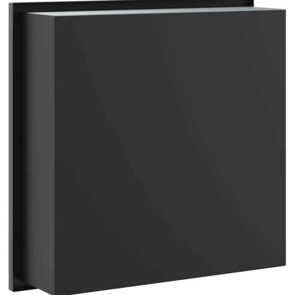 vidaXL Douchenis 32x32x9 cm roestvrijstaal matzwart