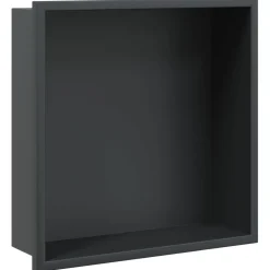 vidaXL Douchenis 32x32x9 cm roestvrijstaal matzwart