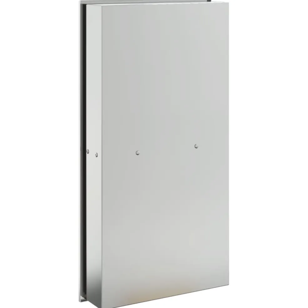 vidaXL Douchenis 32x62x9 cm roestvrijstaal geborsteld zilverkleurig