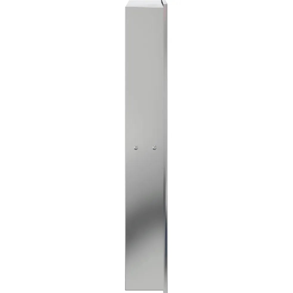 vidaXL Douchenis 32x62x9 cm roestvrijstaal geborsteld zilverkleurig