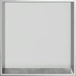vidaXL Douchenis 32x32x9 cm roestvrijstaal geborsteld zilverkleurig