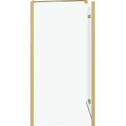 vidaXL Douche Omhulsel Goud 120 x 68 x 130 cm ESG-glas en aluminium