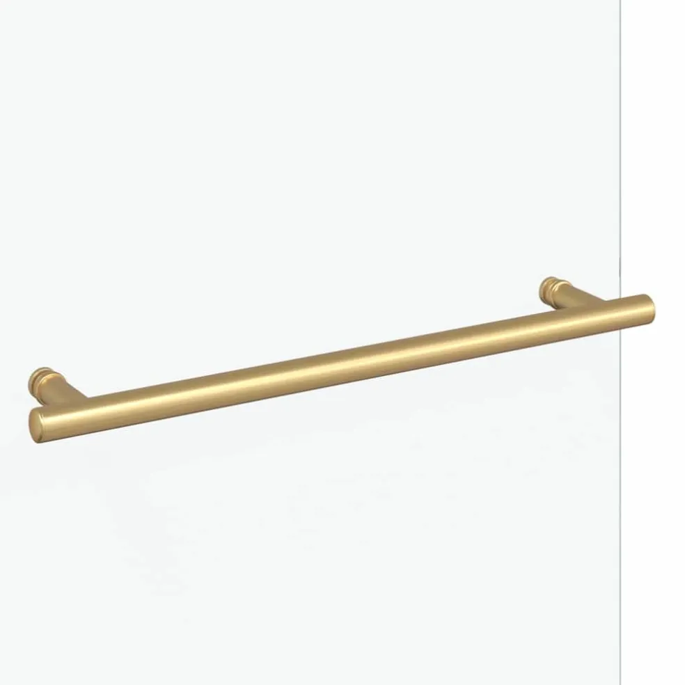 vidaXL Douche Omhulsel Transparant en Goud 120 x 140 cm