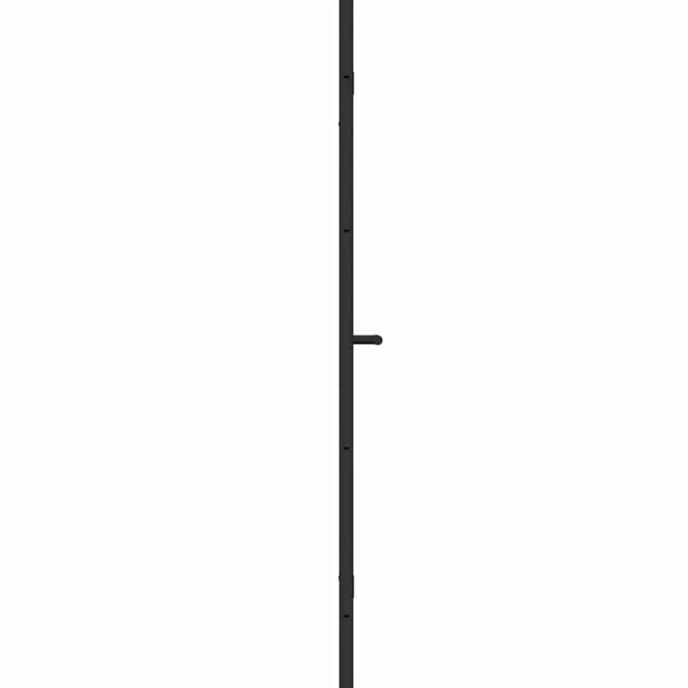 vidaXL Douche Omhulsel Zwart 95 x 140 cm ESG-glas en aluminium