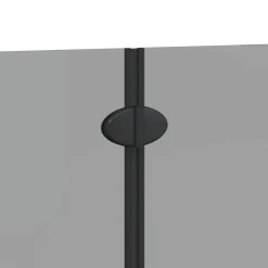 vidaXL Douche Omhulsel Zwart 95 x 140 cm ESG-glas en aluminium