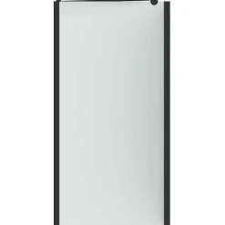 vidaXL Douche Omhulsel Zwart 120 x 68 x 130 cm ESG-glas en aluminium