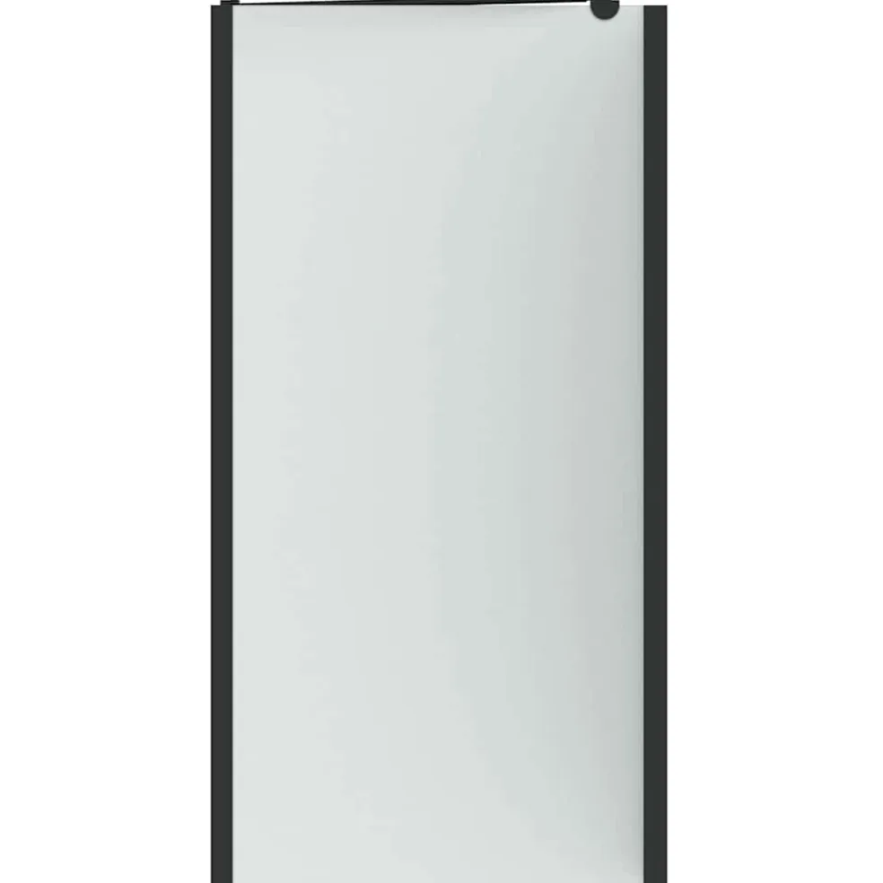 vidaXL Douche Omhulsel Zwart 120 x 68 x 130 cm ESG-glas en aluminium