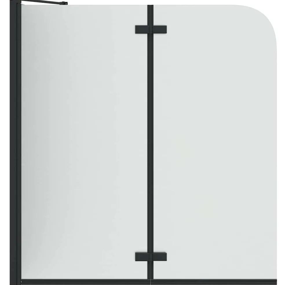 vidaXL Douche Omhulsel Zwart 120 x 68 x 130 cm ESG-glas en aluminium