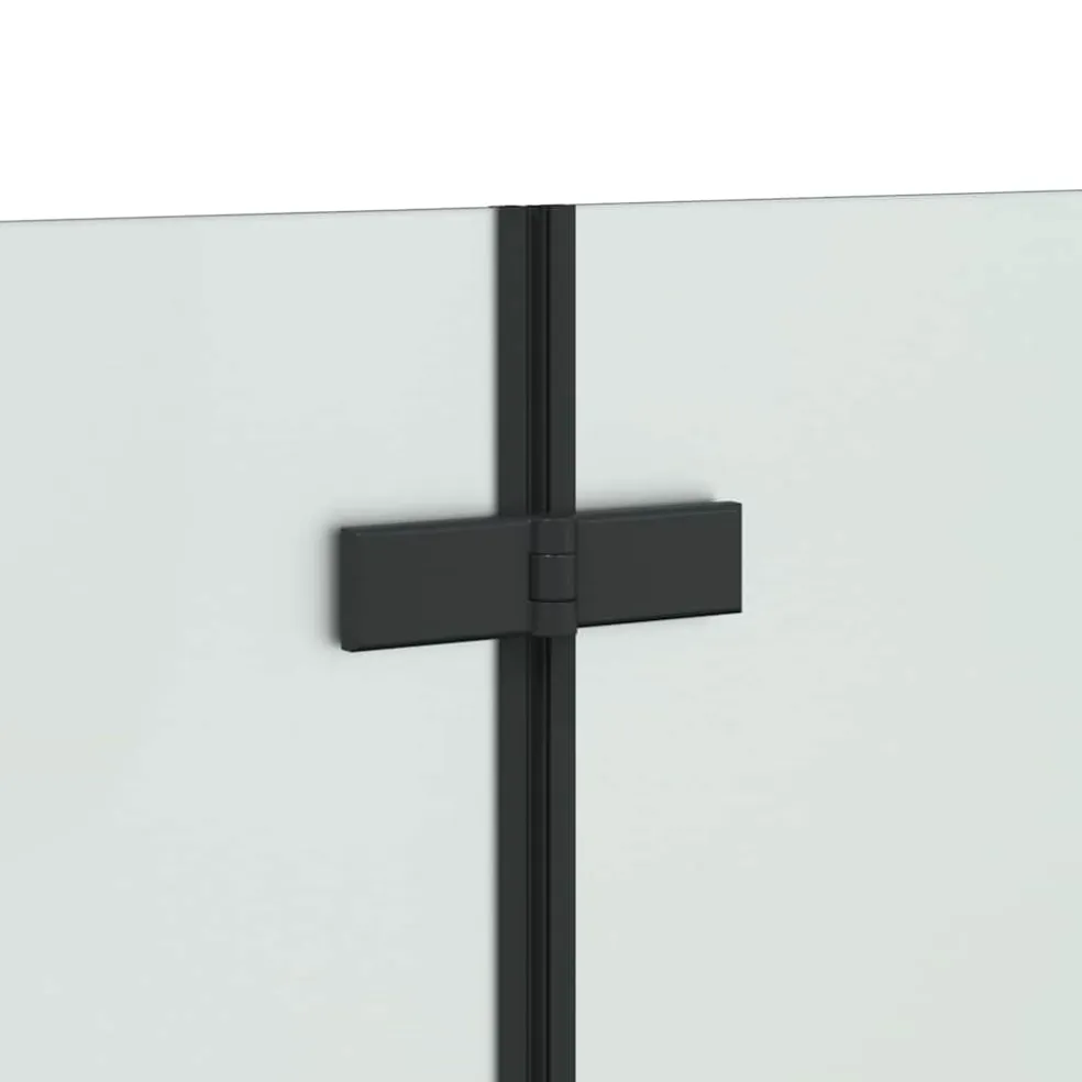 vidaXL Douche Omhulsel Zwart 120 x 68 x 130 cm ESG-glas en aluminium