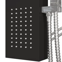 vidaXL Douchepaneelsysteem aluminium zwart
