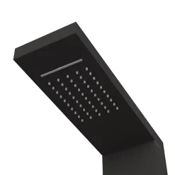 vidaXL Douchepaneelsysteem aluminium zwart