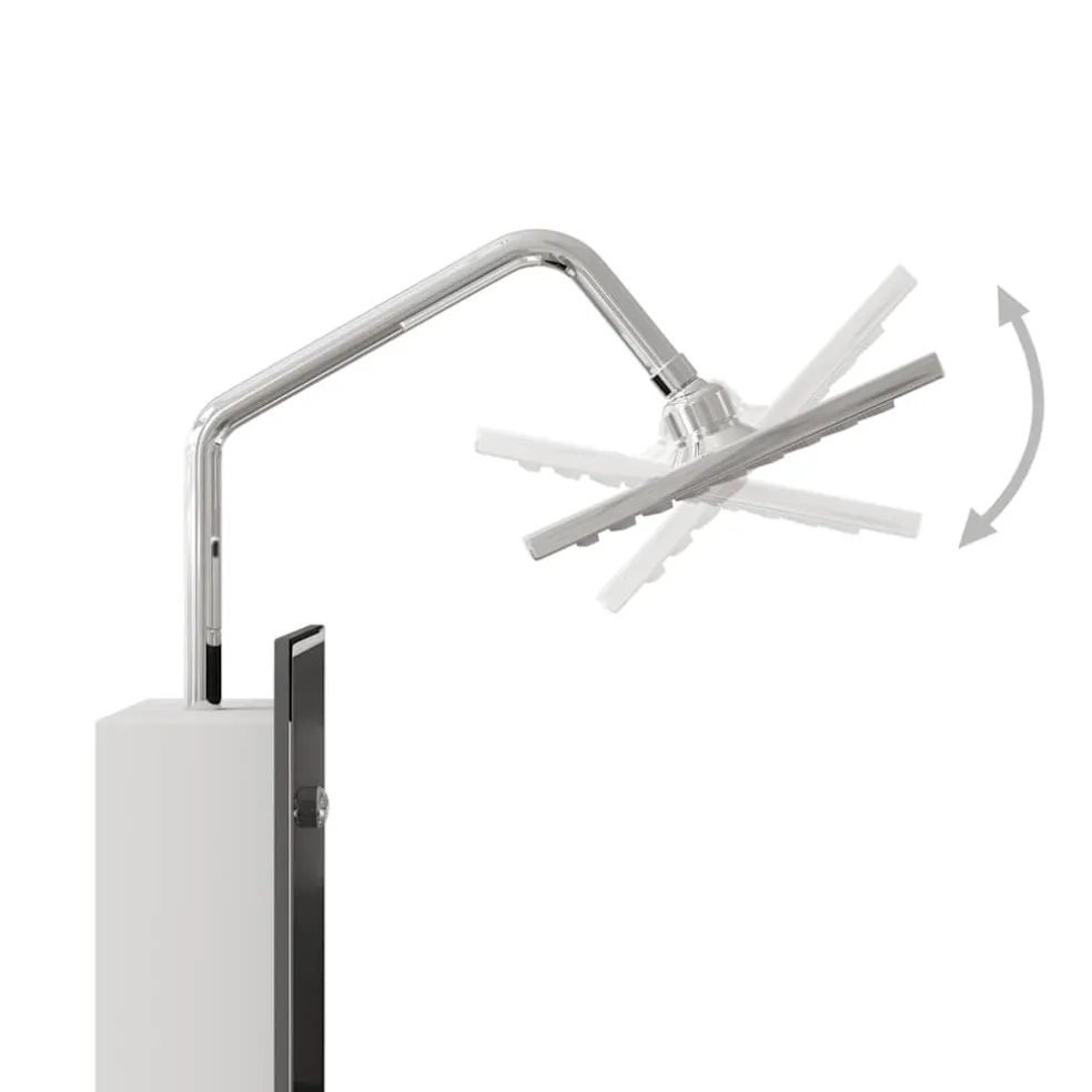 vidaXL Douchepaneel 18x45,5x130 cm glas zwart