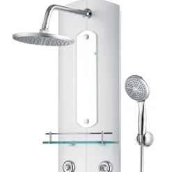 vidaXL Douchepaneel 25x43x110 cm zilverkleurig