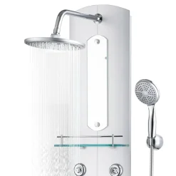 vidaXL Douchepaneel 25x43x110 cm zilverkleurig