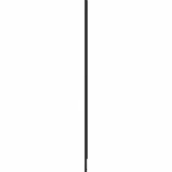 vidaXL Douchescherm Zwart 120 x 2 x 117 cm Aluminium en PP